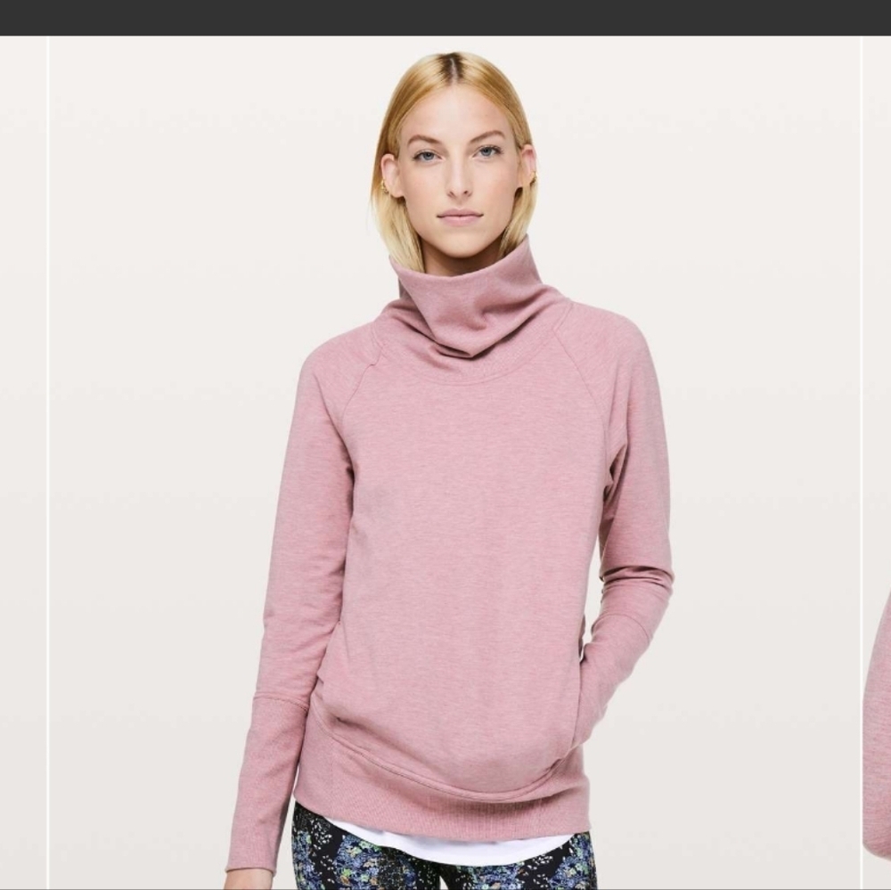 Lululemon Pullover Heathered Vintage Mauve Large